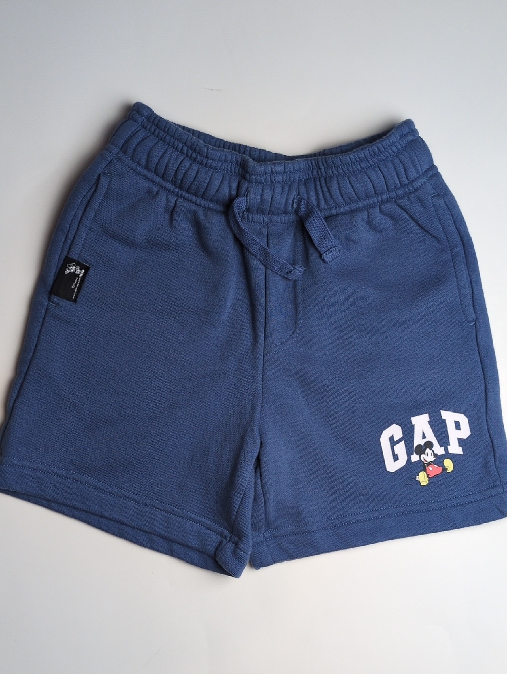 GAPKids x Disney Mickey Mouse Kids Blue Jogger Pull On Shorts Kids Size XS 4/5